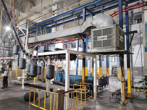 Water Heater Inner Enamel Curing Furnace Conveyor Suspension Line